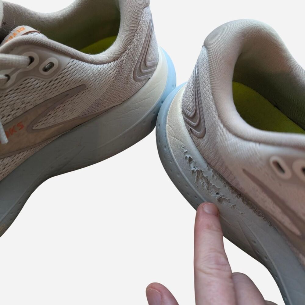 Brooks Women's White and Orange Trainers - Picture 5 of 7
